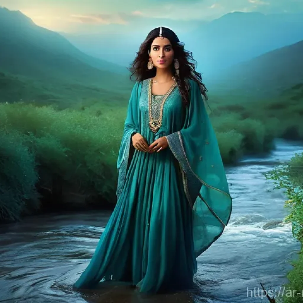 모로코에서 신비한 전설들 - **Aisha Qandisha, The Enchanting River Spirit**
    A captivating and mysterious Moroccan female fig...