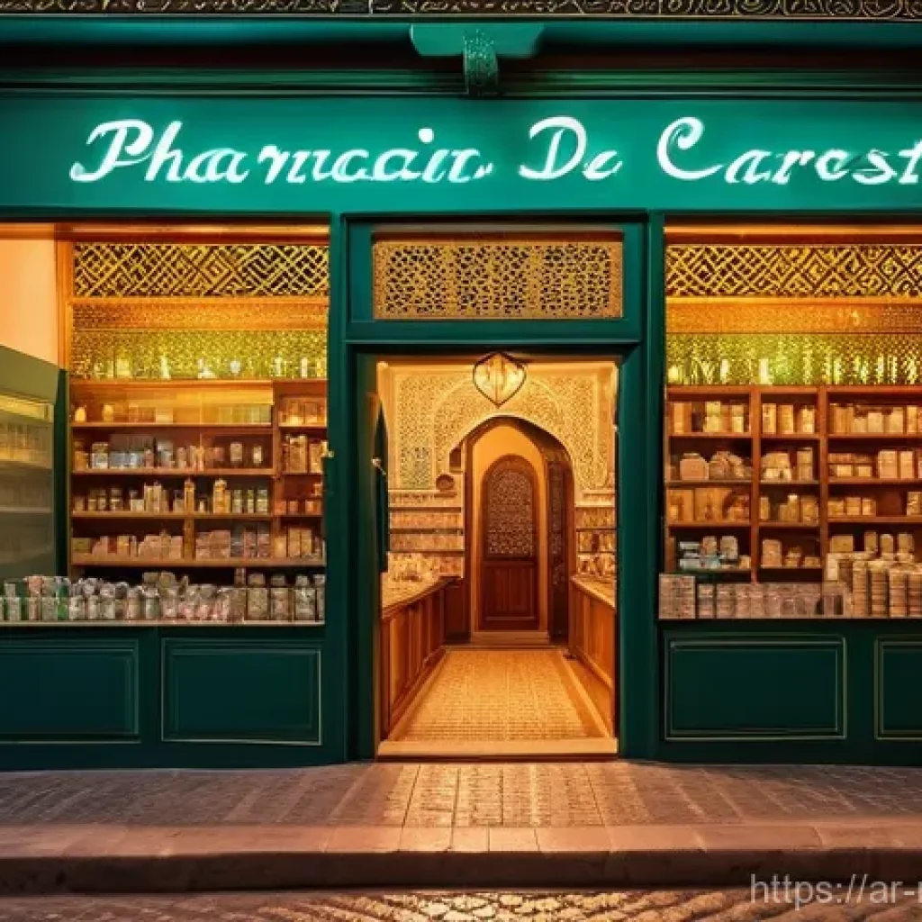 모로코에서 약국 이용법 - **Prompt 1: Moroccan Night Pharmacy Scene**
    "A vibrant, softly lit street scene in a Moroccan ci...