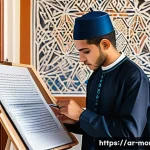 Home 15 모로코 프랑스 식민지 시대 - **Prompt 1: Multilingual Moroccan Education**
"A vibrant, sunlit modern classroom filled with a ...